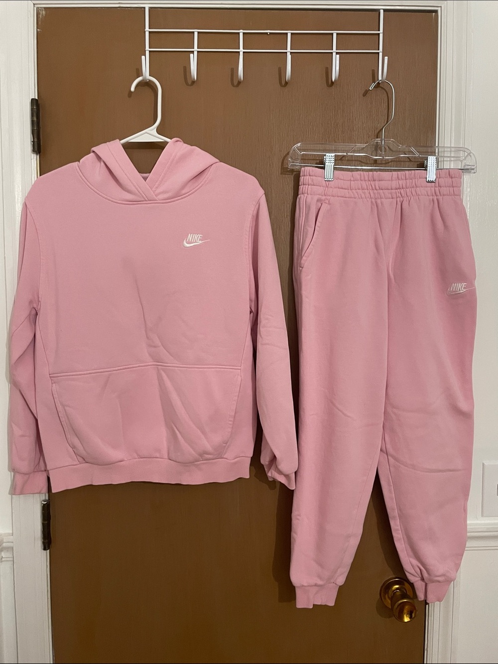 Kids Nike Pink Hoodie & Joggers Set